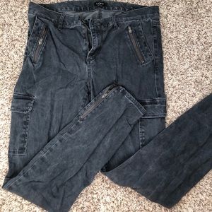 Dark blue Loft military pants